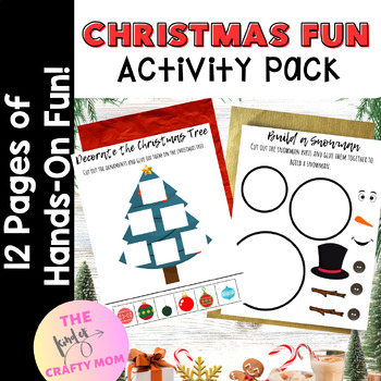 Preview of Preschool Worksheets Christmas : Fun Learning Activities, PreK - 1st, Homeschool