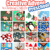 Preschool Christmas Countdown Crafts - Free Printable or C