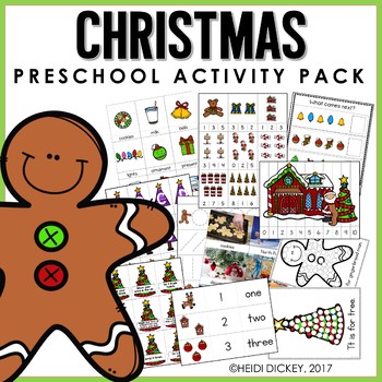 Preschool: Christmas Learning Pack by Heidi Dickey | TpT