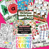 Preschool Christmas Literacy Math Movement Coloring Activi