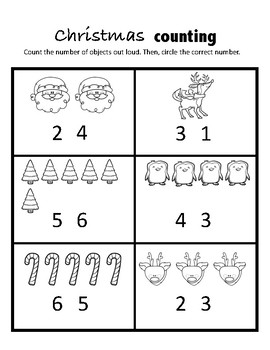 Preschool Christmas Worksheets By The Teal Classroom Tpt