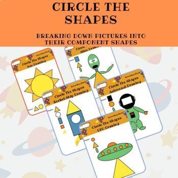 Preview of Preschool Circle The Shapes | Preschool And Kindergarten Illustration Activity