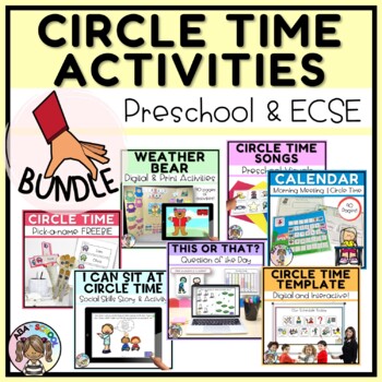 Preview of Preschool Circle Time Activities BUNDLE | Special Education | Morning Meeting