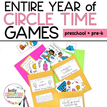 Preview of Preschool Circle Time Games Bundle