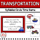 Preschool Circle Time | Transportation Activities | Syllables