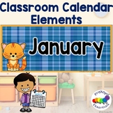 Preschool Classroom Calendar with Kittens