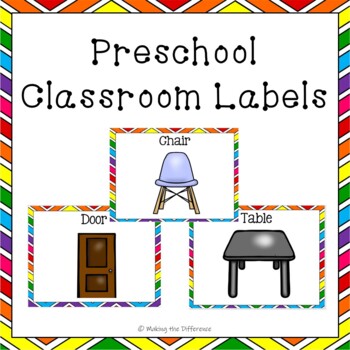 Preview of Preschool Classroom Labels and Center Signs