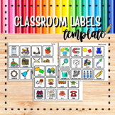 Preschool Classroom Picture Cards Template