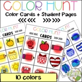 Preschool Color Hunt and Color Cards