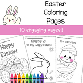 Preschool Coloring Pages - Easter - Bunny Chick Egg March 