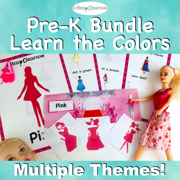 Preview of Preschool Colors Bundle Lesson, Games, Worksheets & Activities