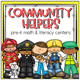 Preschool Community Helpers Centers Box 16 Math and Litera