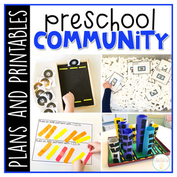 Preview of Preschool: Community {Plans and Printables}