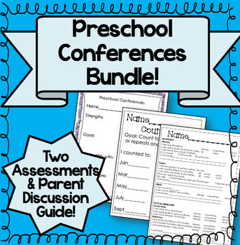 Preview of Preschool Conferences Bundle