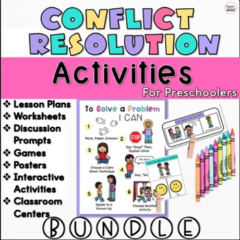 Preview of Preschool Conflict Resolution Activities | BUNDLE