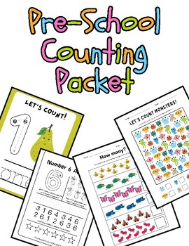 Preview of Preschool Counting Packet