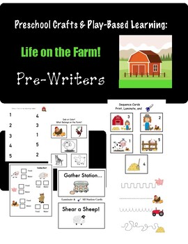 Preview of Preschool Craft & Play-Based Learning: Life on the Farm