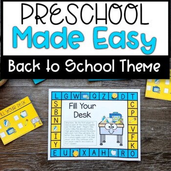 Preview of Preschool Curriculum | Back to School Theme