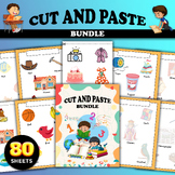 Preschool Cut and Paste Activities Bundle, Cutting Practic