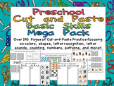 Preschool Cut and Paste Basic Skills Practice Mega Pack