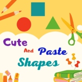 Preschool Cut and Paste Shapes Worksheets