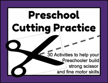 Preview of Preschool Cutting Practice Activity Packet