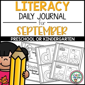 Literacy Journal for September | Daily Language Arts Journal by KinderMyWay