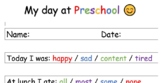 Preschool Daily Report