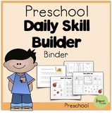 Preschool Daily Skill-Builder Binder (Suitable for Distant