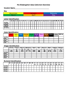 Preview of Preschool Data Collection Sheet