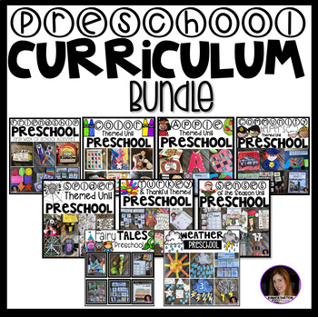 Preview of Preschool Theme Centers and Hands On Activities Lesson Plans Bundle #2