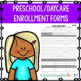 Preschool/Daycare/Private School Enrollment Forms Pack
