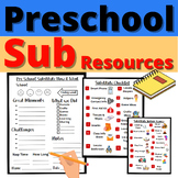 Preschool Sub Notes Resources Daycare Substitute Activitie