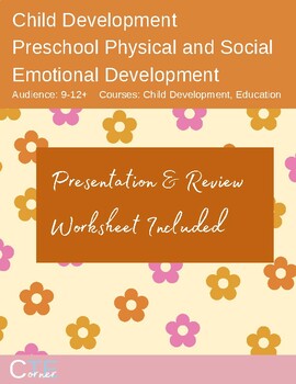 Preview of Preschool Development Presentation and Worksheet