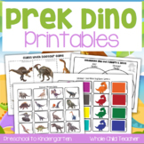 Preschool Dinosaur Printables & Games for Literacy, STEM, 