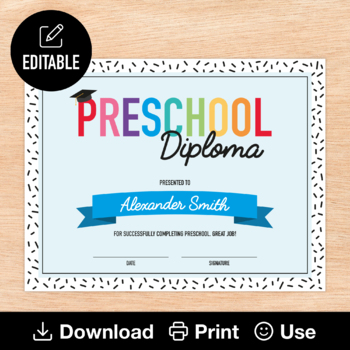 preschool graduation certificate template word preschool graduation