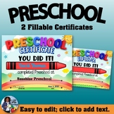 Preschool Certificate/Diploma