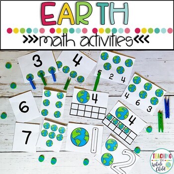Preview of Preschool Earth Day Math Activities