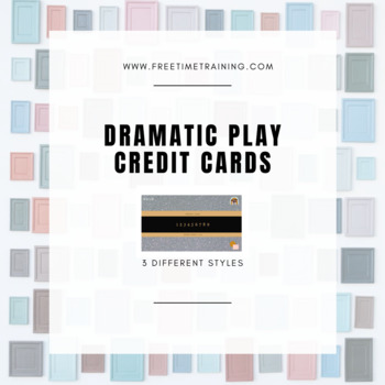 Preview of Preschool Dramatic Play Credit Cards