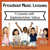 Preschool / Early Childhood Music Lesson Plans {October}