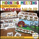 Preschool-Elementary Morning Meeting or Circle Thanksgivin