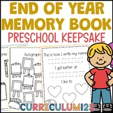 End Of The Year Memory Book Kindergarten 1st Grade With Cover