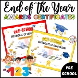 Preschool  End of Year Graduation Certificates Template /P