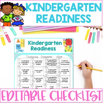 Preschool Assessment & Kindergarten Readiness Packet by Kaylor Creations