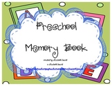 Preschool End of the Year Memory Book