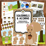 Preschool Squirrel & Acorn Fall Themed Activities and Lear