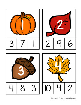 Preschool Fall Activity Pack By Education Elation 