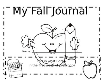 Preview of Preschool Fall Journal