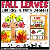 Fall Leaf Literacy and Math Centers l Autumn Kindergarten 