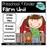 Farm Unit - Preschool Unit- Complete with Lesson plans